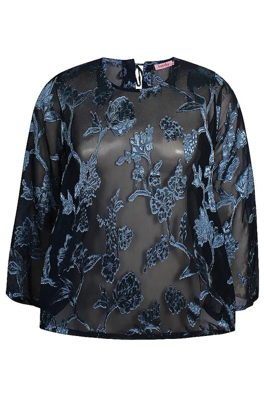 Anyday Bluse mit Blumenstickerei