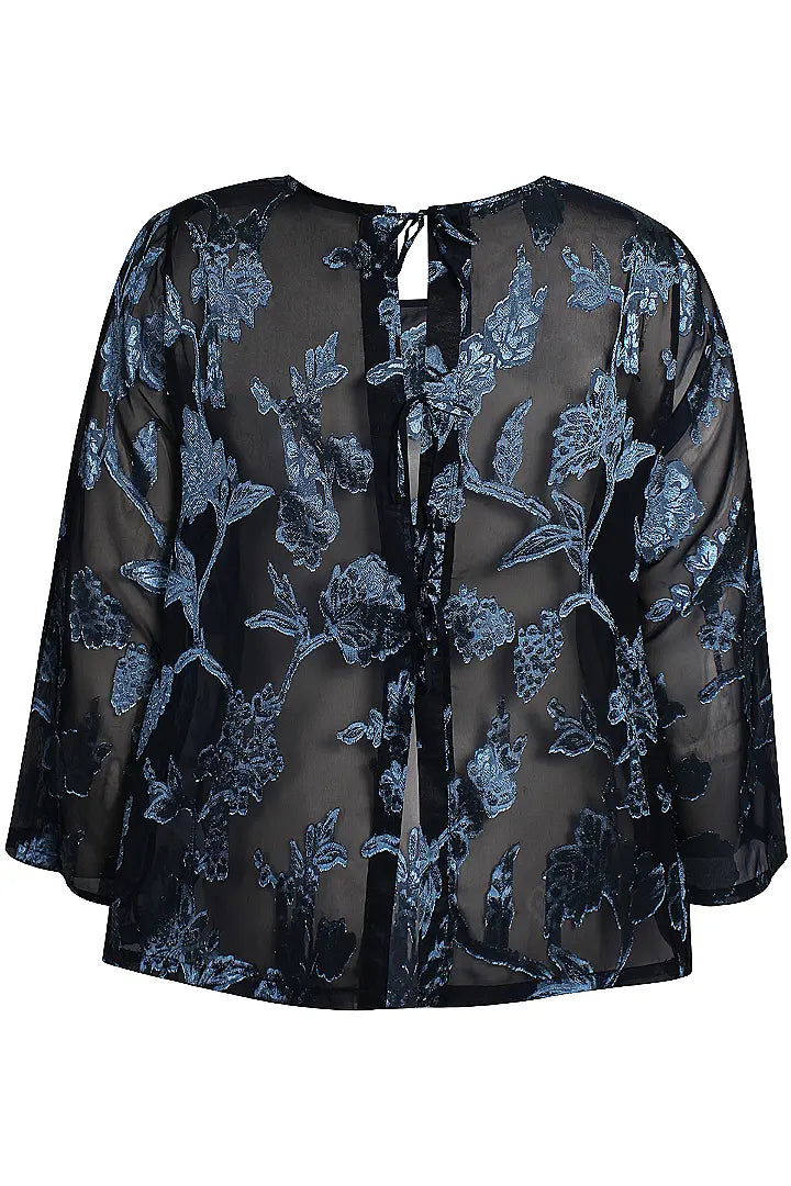 Anyday Bluse mit Blumenstickerei