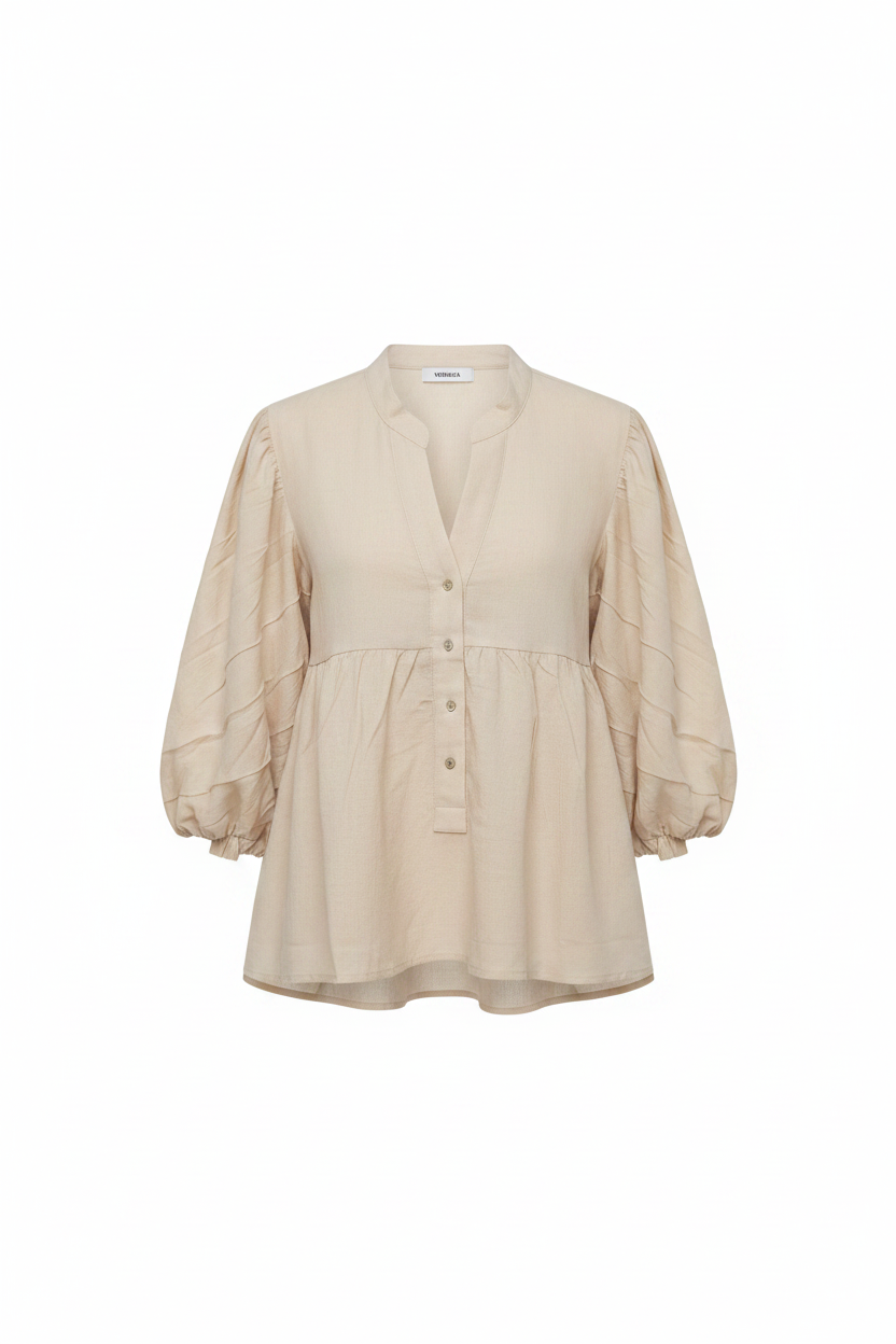 Bluse Beige