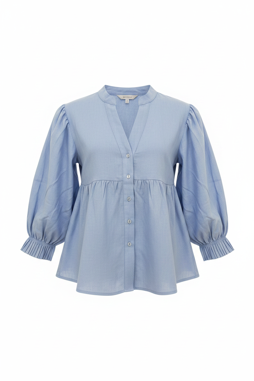 Bluse Hellblau