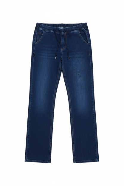 Dunkelblaue Jeans ohne Etiketten