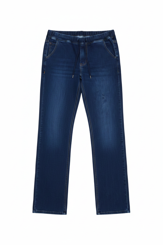 Dunkelblaue Jeans ohne Etiketten