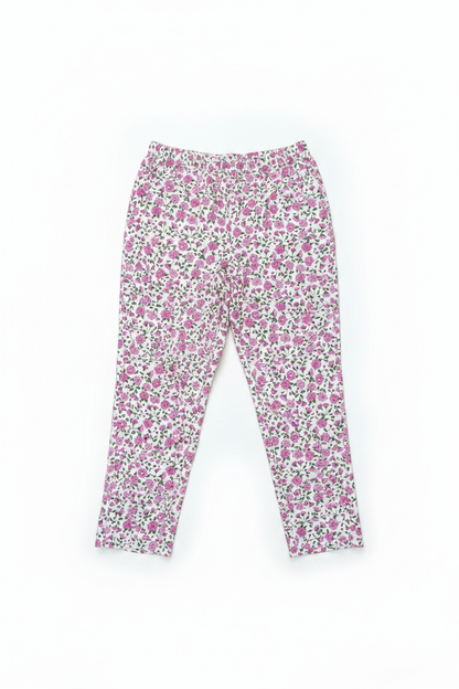 Hose Blumenmuster pink