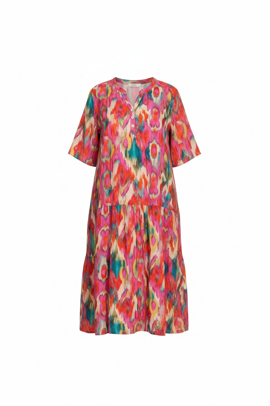 Ikat-Kleid Produktfoto Ghost Mannequin