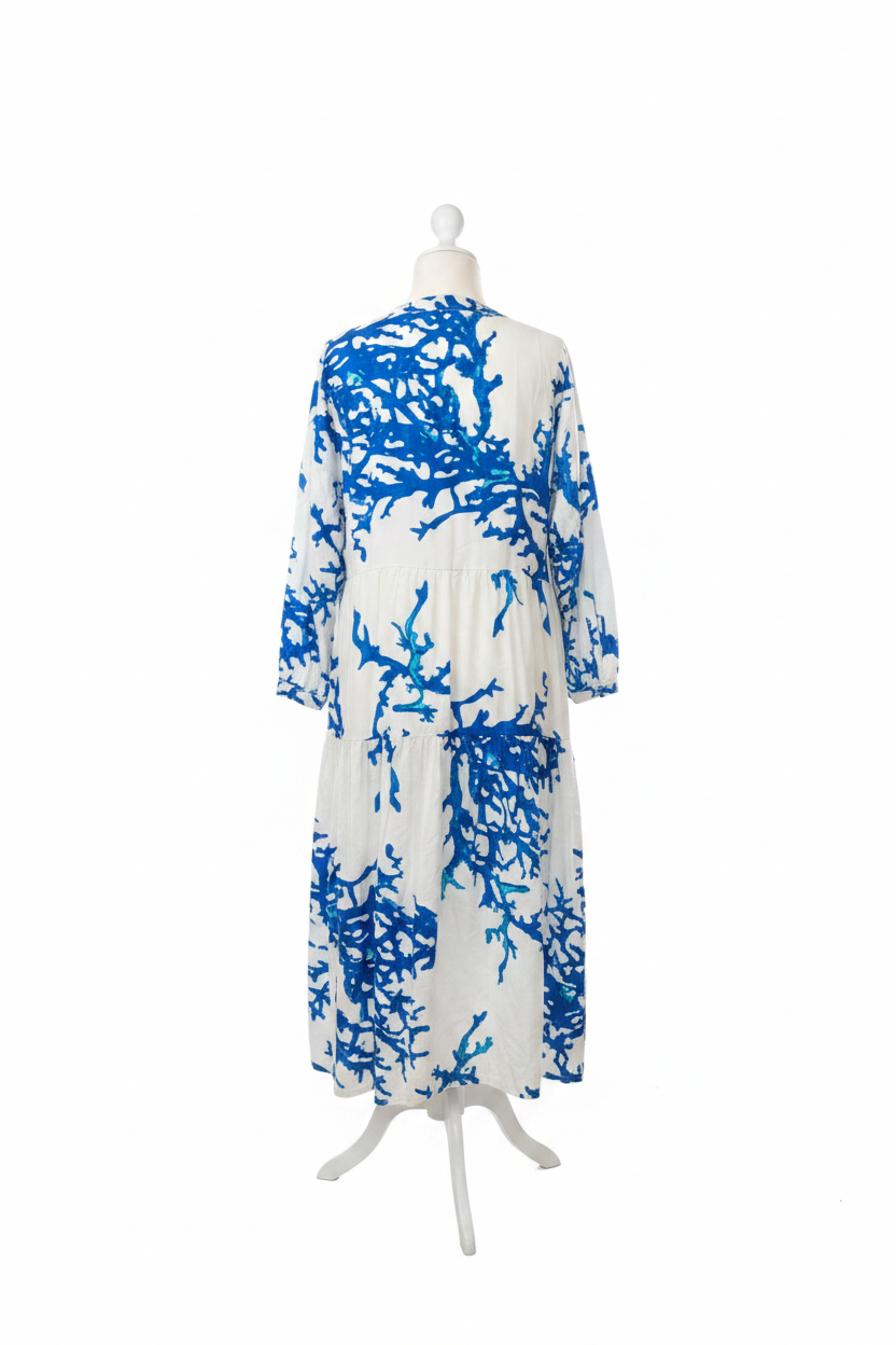 Korallen-Kleid Rückansicht