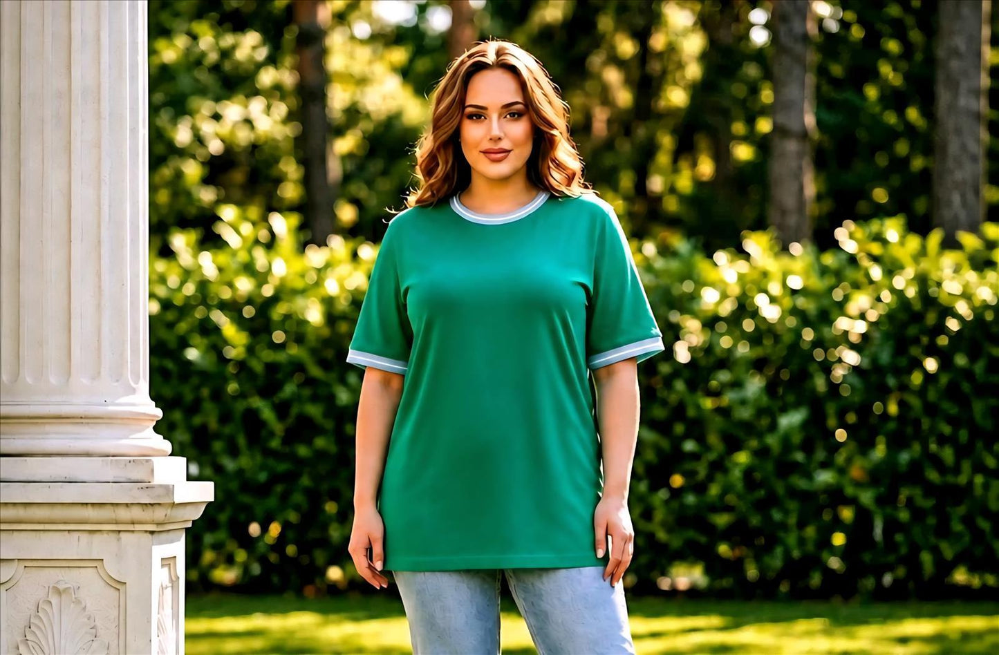 Stretch Shirt mit Rücken-Zip
