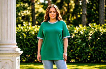Stretch Shirt mit Rücken-Zip