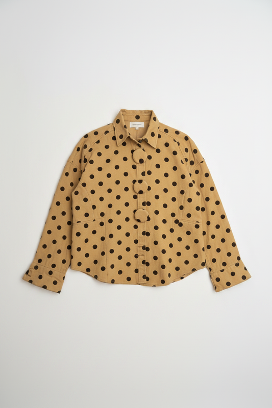 Polka Dot Jacke – Flat Lay